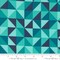Fabric Moda Turquoise Geometric Prism Color Crush by the Quarter Yard 10883-15